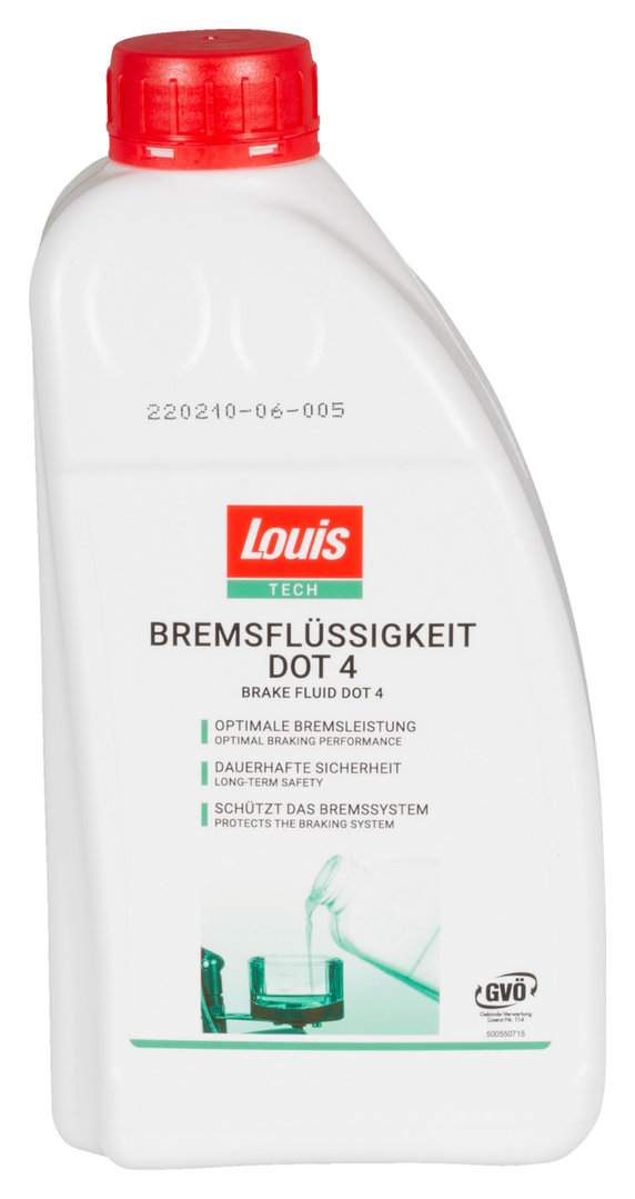 Louis Tech Bremsflüssigkeit DOT 4 1 Liter