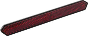 Roter Rückstrahler, eckig mit M5 Gewindebolzen, E-geprüft / Highsider / 259-123