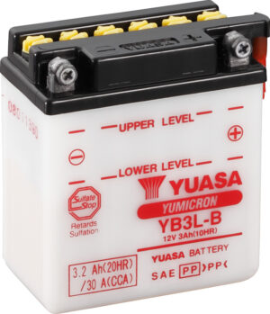 Batterie YUASA YB3L-B mit Säurepack