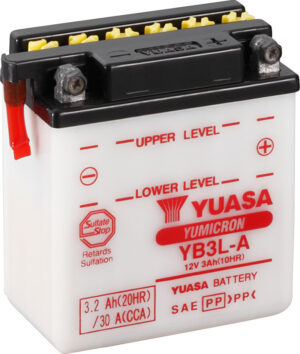 Batterie YUASA YB3L-A trocken ohne Säurepack