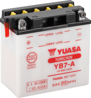 Batterie YUASA YB7-A mit Säurepack