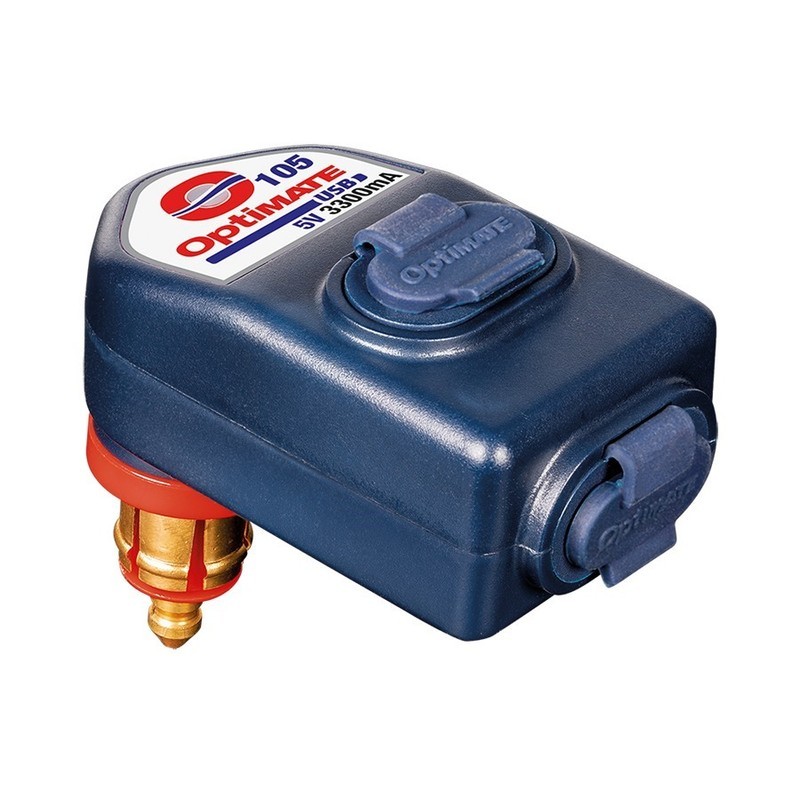 USB Doppelstecker zu DIN Steckdose | Tecmate | O105V2