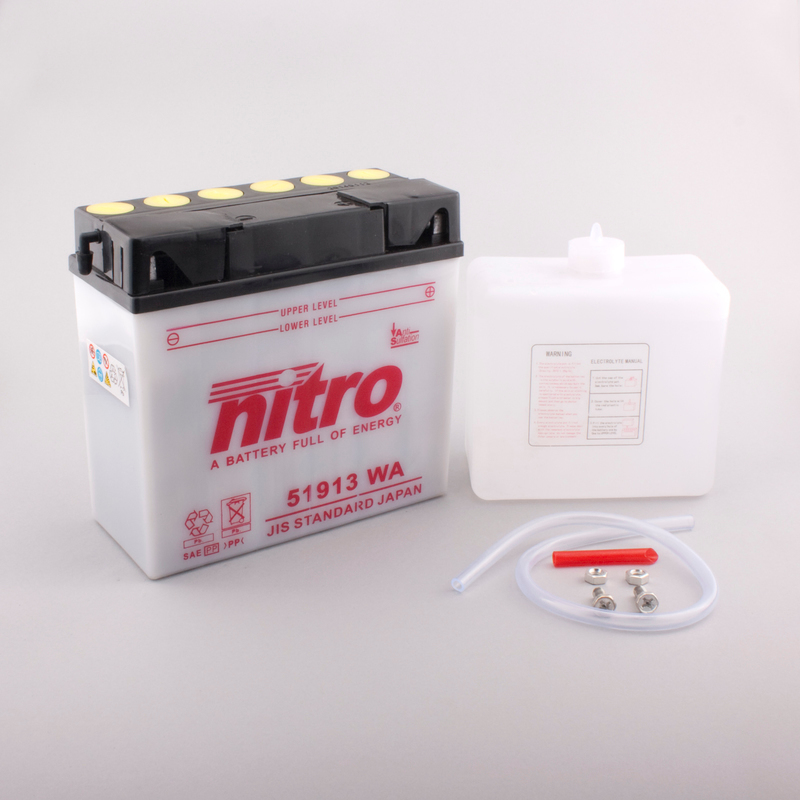 Batterie NITRO 51913 WA offen mit Säurepack