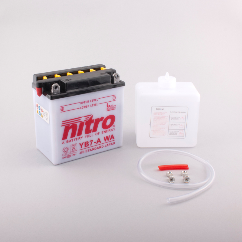 Batterie NITRO NB7-A WA offen mit Säurepack