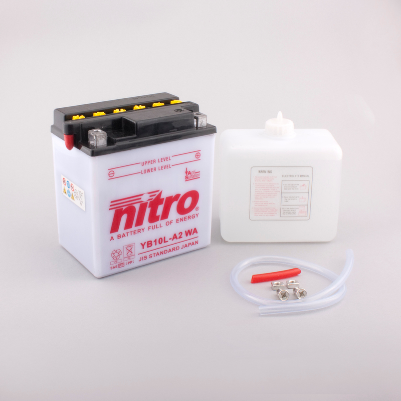 Batterie NITRO NB10L-A2 WA offen mit Säurepack