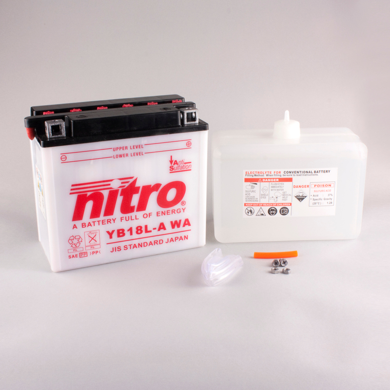 Batterie NITRO NB18L-A WA offen mit Säurepack
