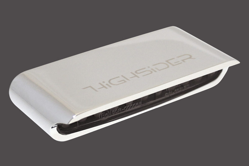 LED-Rücklicht Stripe mit Gehäuse chrom-getönt | Highsider | DP255-033