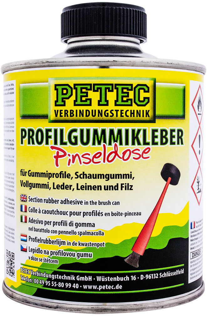 Profilgummikleber Pinseldose 350ml | PETEC 93835