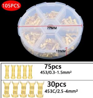 Anschlusslasche messing Set 105 Stk.