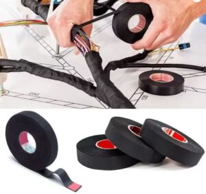 Selbstklebendes Gewebeband 10m lang 19mm breit schwarz